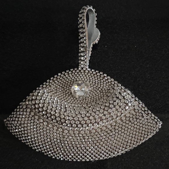 Silver Rhinestone Clutch - Picture 3 of 6